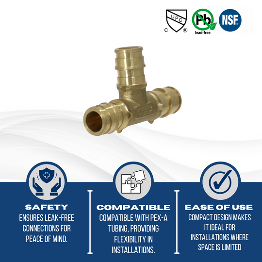 1/2 Inch Pex-A Expansion Tee