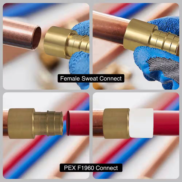 1/2 Inch Pex-A Expansion Female Sweat Adapter