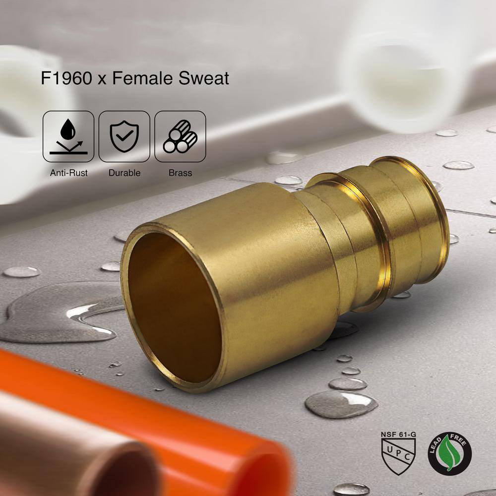3/4 Inch Pex-A Expansion Female Sweat Adapter
