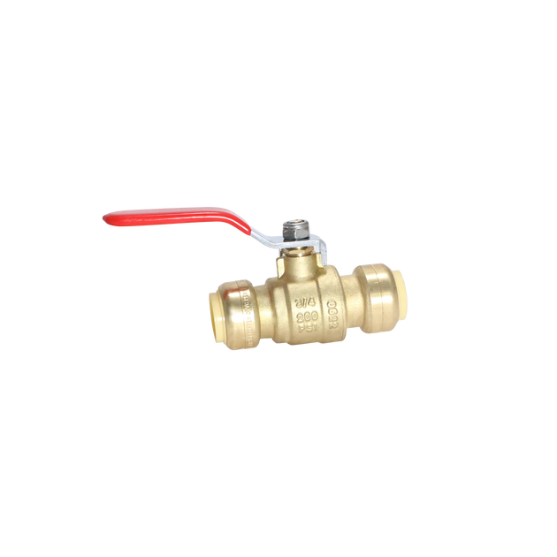 3/4 inch Push-to-Connect Ball Valve, Red (Hot)