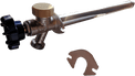 Anti-Siphon Frost Free Sillcock 10 Inch Long, 1/2 Inch PEX-B Barb x 3/4 Inch GHT Valves
